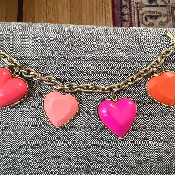 Betsey Johnson Pink and Orange Charm Bracelet - Vintage - Picture 4 of 5